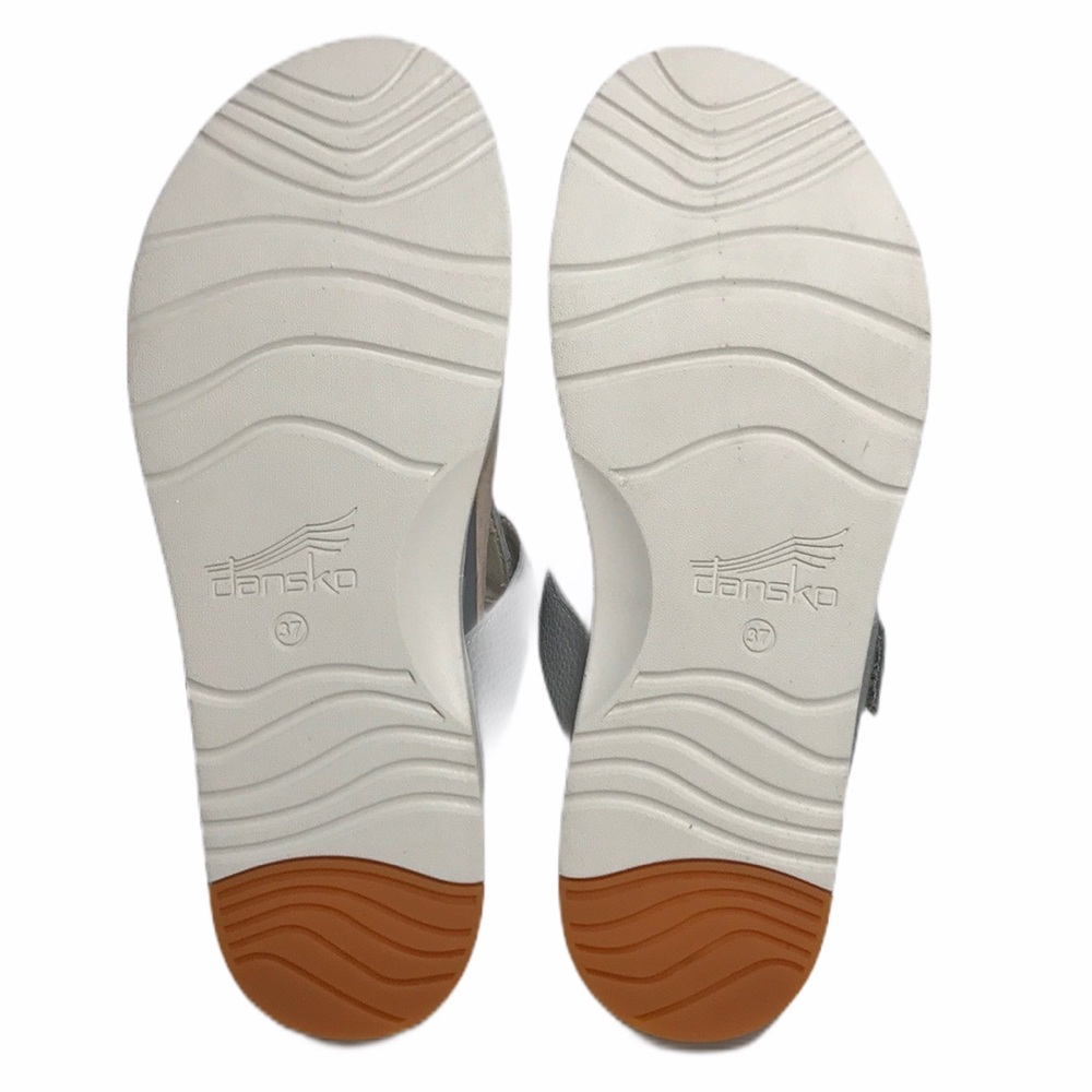 NWOT Dansko Leather CeCe Metallic Thong Sandals Size 7 - Picture 9 of 9